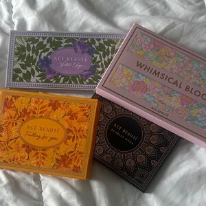 Ace Beaute Eyeshadow Palette Collection - Violet, Yellow, Pink, Black